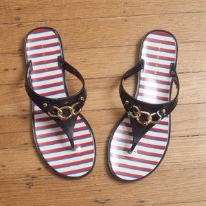 Tommy Hilfiger Nautical Thong Striped Sandals